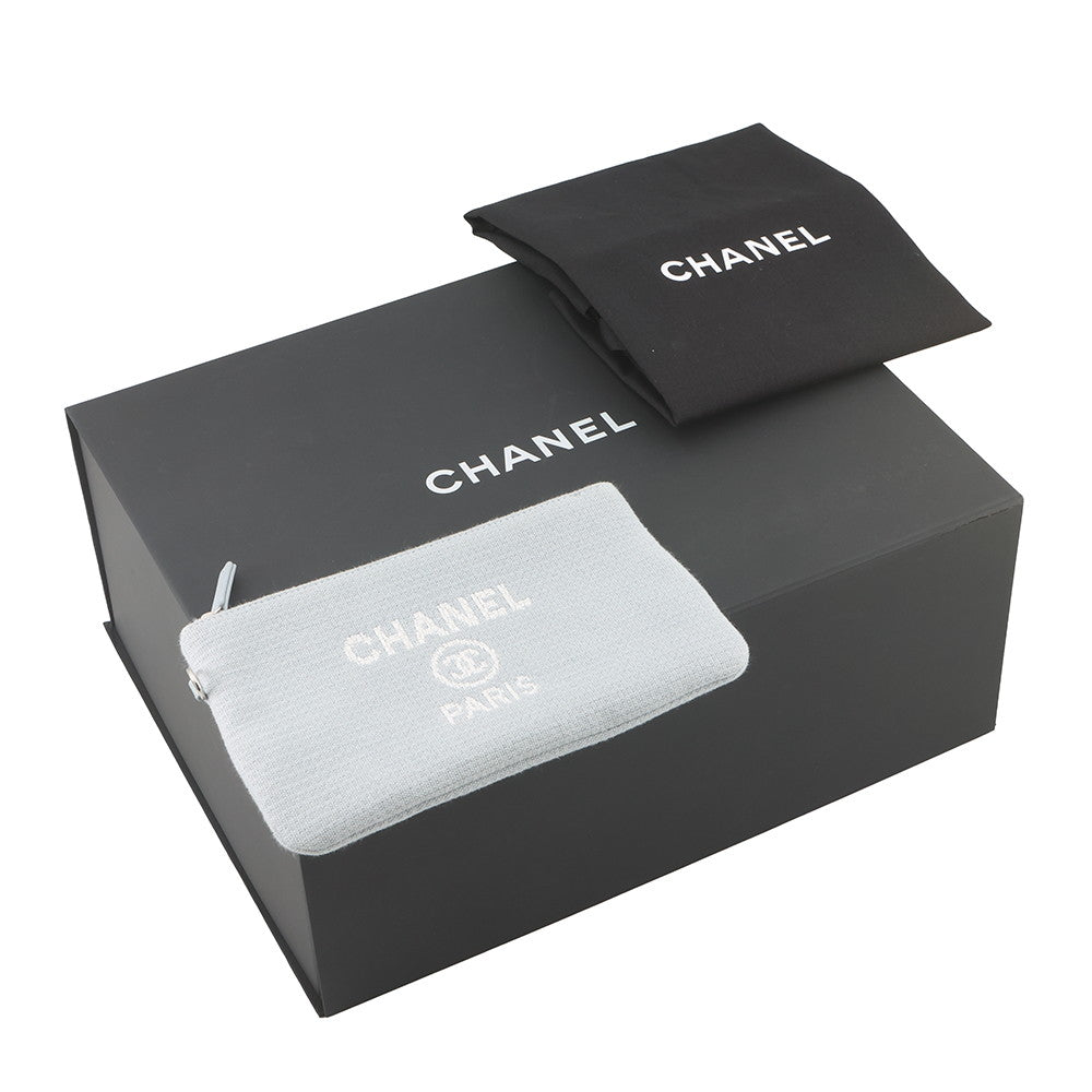 CHANEL Deauville Light BlueAS3257 Canvas Size Small