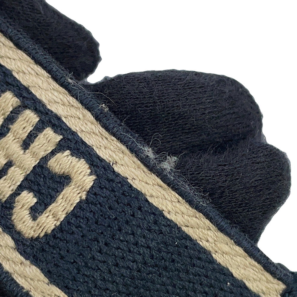 Dior Diorcamp Oblique Embroidery Shoulder Bag Navy/BeigeM1241ORIW_M928 Canvas Size Small