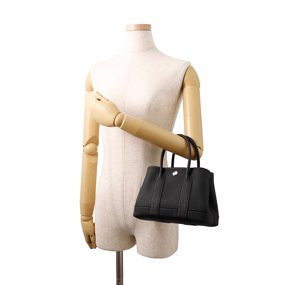 HERMES Neo Garden Black Negonda Leather Size 23