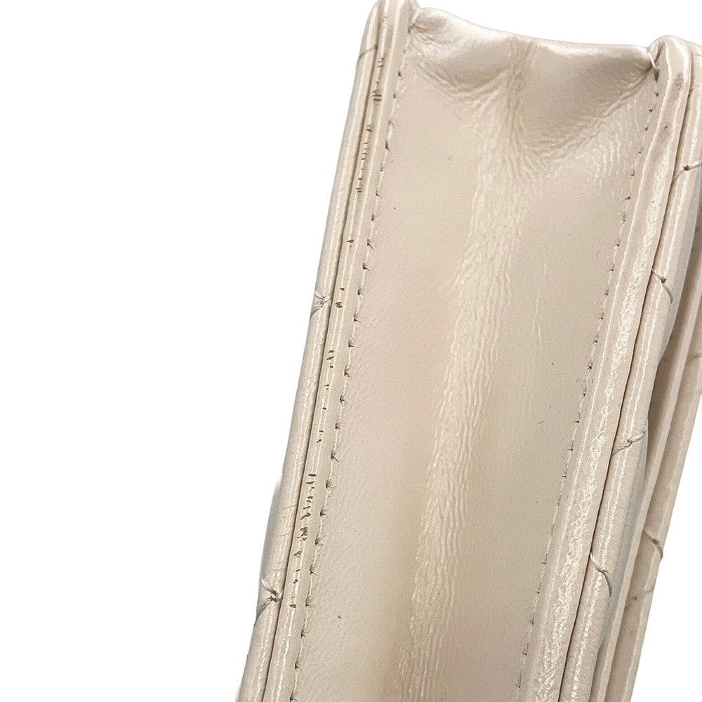 CHANEL Chain Wallet Double Chain WhiteAP4241 Lambskin