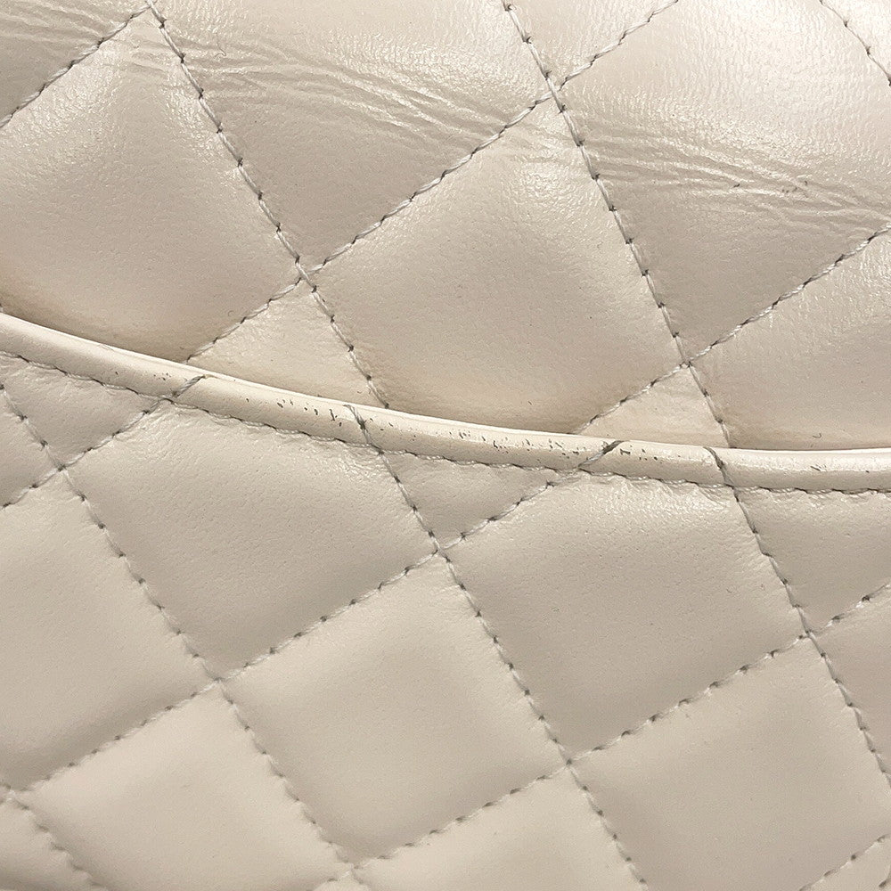 CHANEL Chain Wallet Double Chain WhiteAP4241 Lambskin