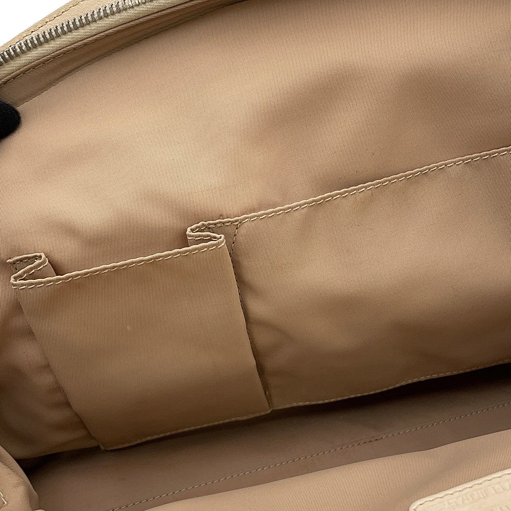 Dior Trotter Street Chic Shoulder Bag Beige Canvas Leather