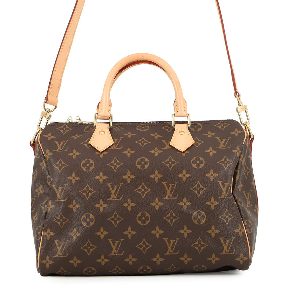 LOUIS VUITTON Speedy Bandouliere BrownM40391 Monogram Size 30