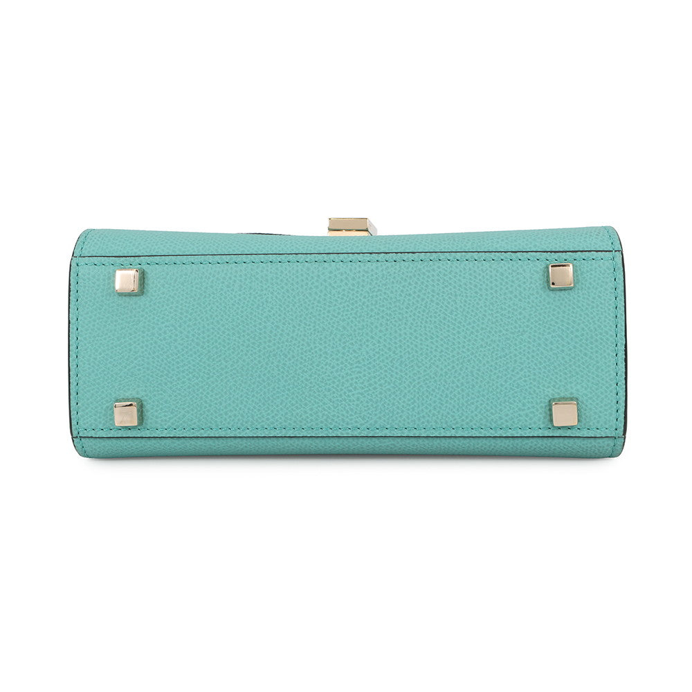 Valextra Valextra Izide Blue OceanoWBES0022028LOC99 Leather Size micro