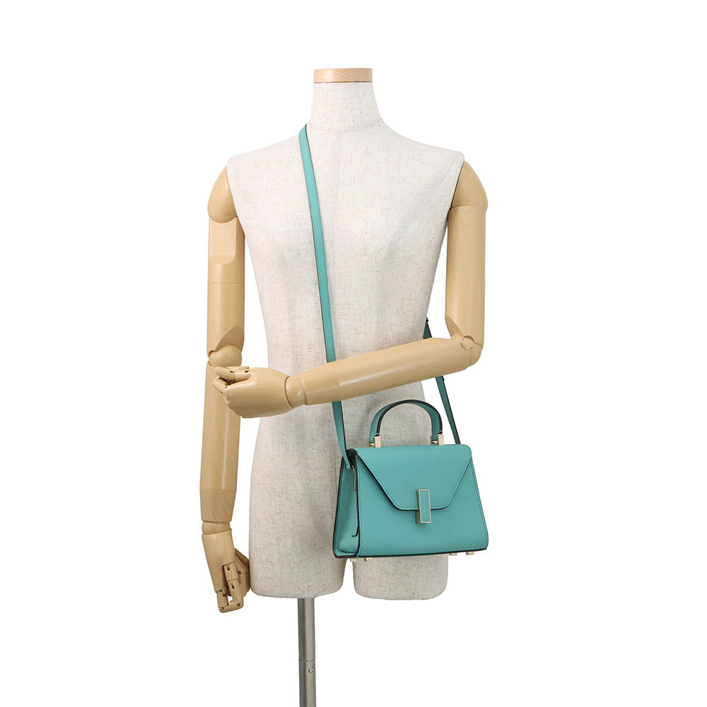 Valextra Valextra Izide Blue OceanoWBES0022028LOC99 Leather Size micro