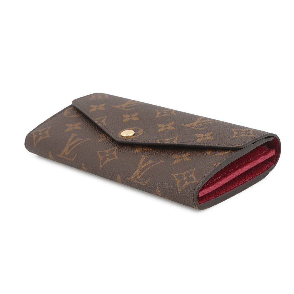 LOUIS VUITTON Portefeuille Sarah FuchsiaM62234 Monogram