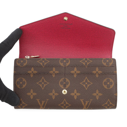 LOUIS VUITTON Portefeuille Sarah FuchsiaM62234 Monogram