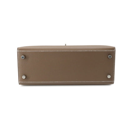 HERMES Kelly Sellier Etoupe Veau Madame Size 25