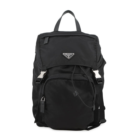 PRADA Re-Nylon Backpack Black Nylon Leather