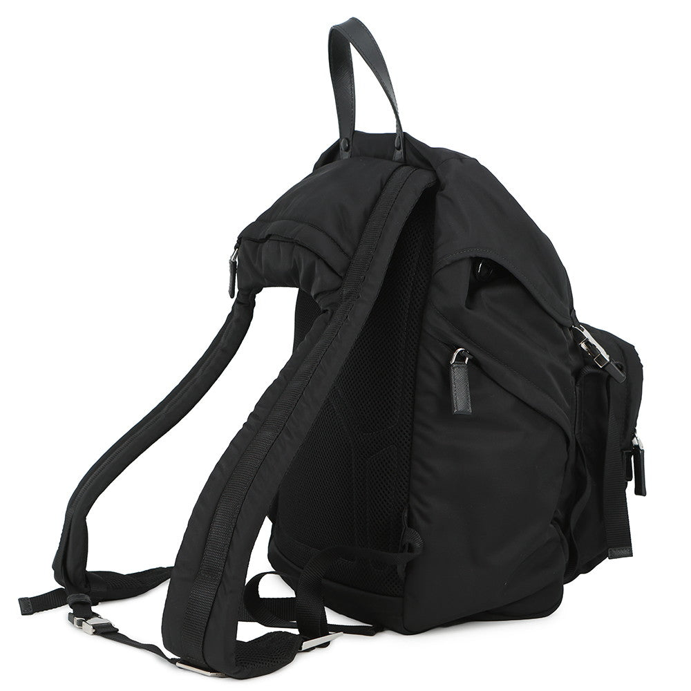PRADA Re-Nylon Backpack Black Nylon Leather