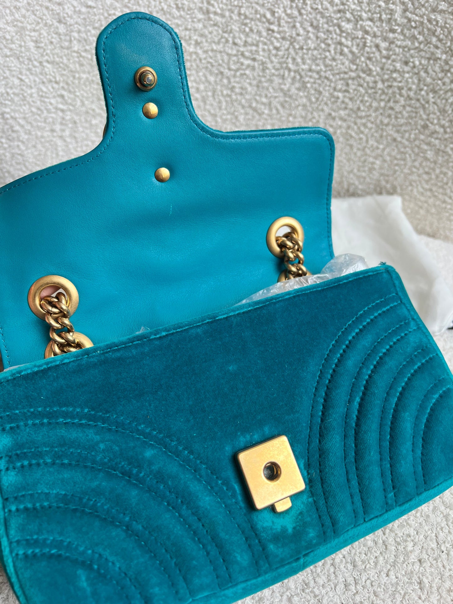 Gucci GG Mini Velvet Marmont Mini Shoulder Bag (RRP £1295)