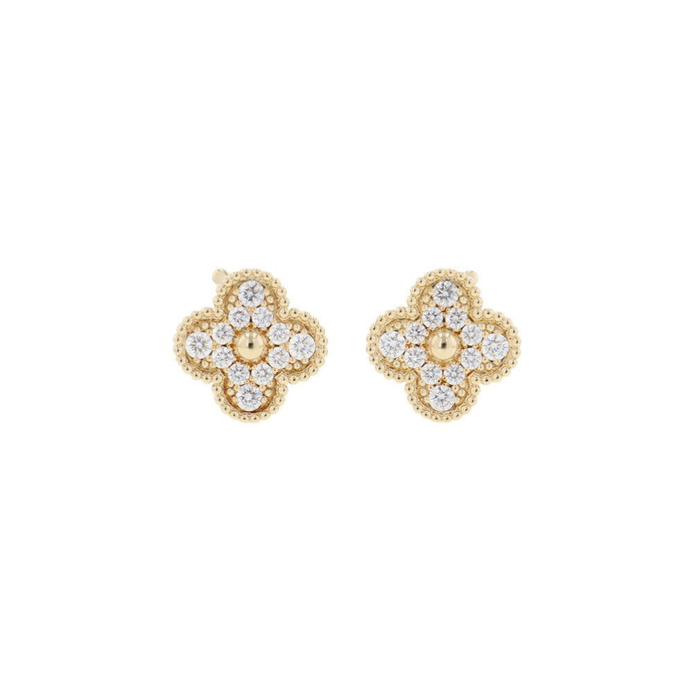 Van Cleef & Arpels Vintage Alhambra EarringVCARA44700 18K Yellow Gold