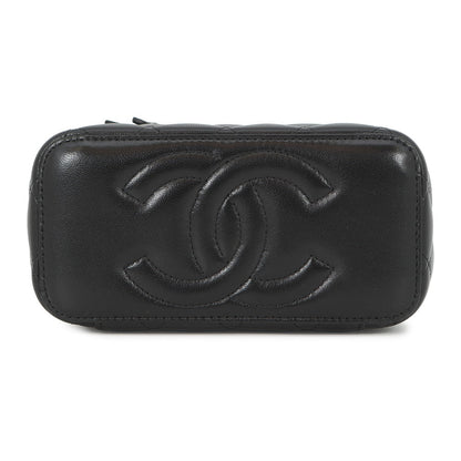 CHANEL Matelasse 2way vanity BlackAP2846 Lambskin