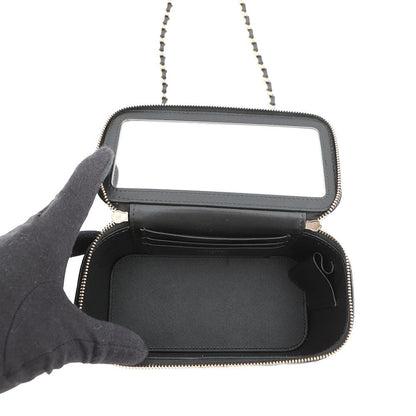 CHANEL Matelasse 2way vanity BlackAP2846 Lambskin
