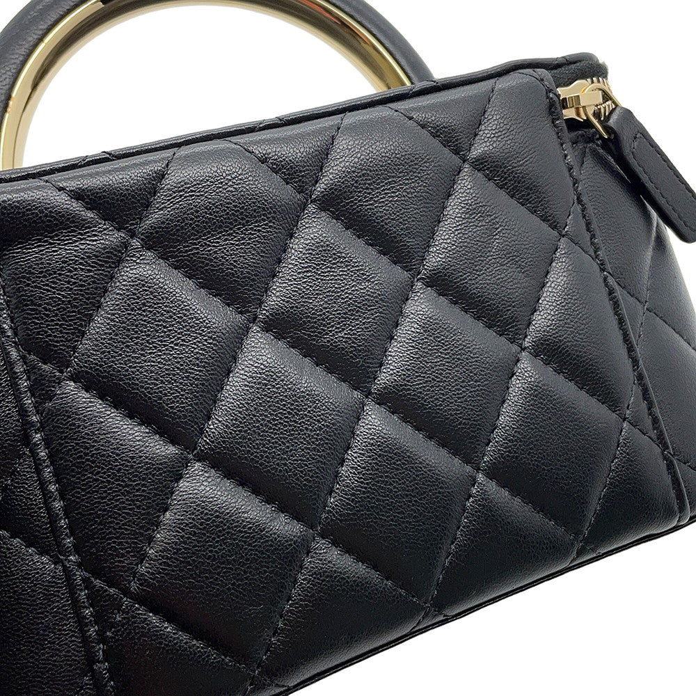 CHANEL Matelasse 2way vanity BlackAP2846 Lambskin