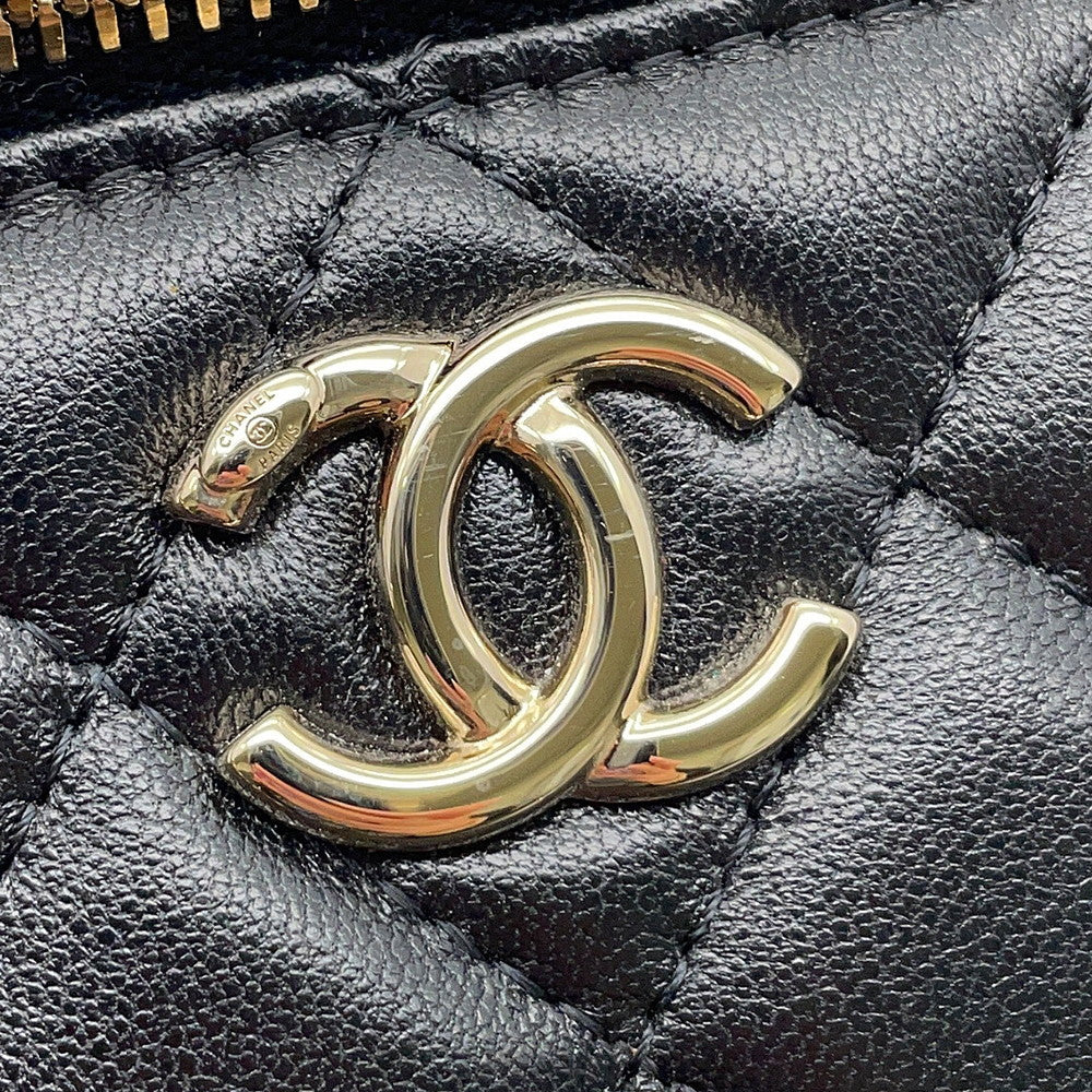 CHANEL Matelasse 2way vanity BlackAP2846 Lambskin