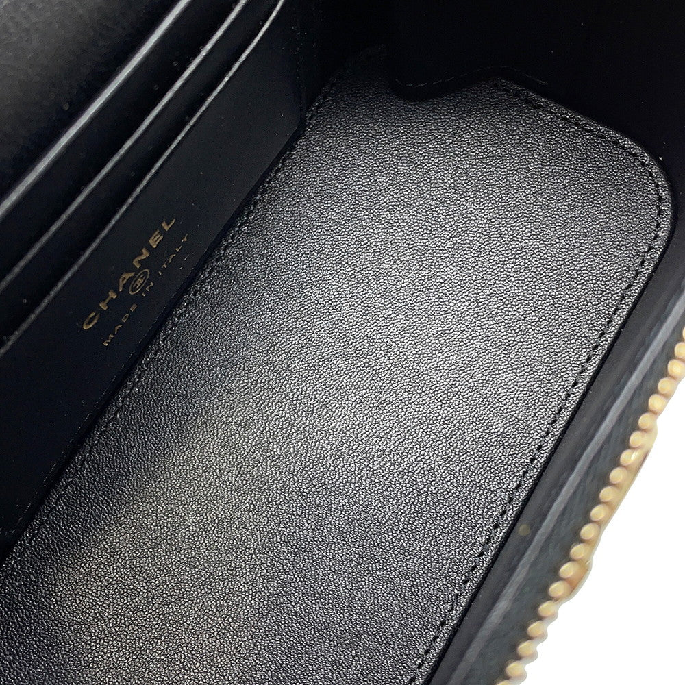 CHANEL Matelasse 2way vanity BlackAP2846 Lambskin