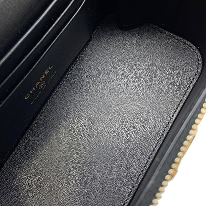 CHANEL Matelasse 2way vanity BlackAP2846 Lambskin