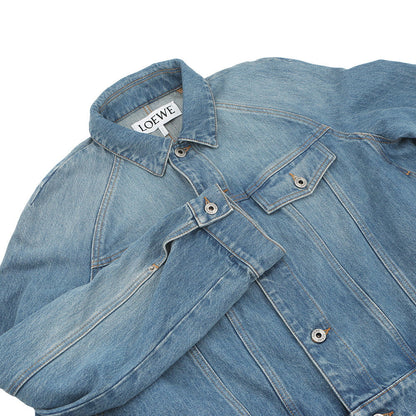 LOEWE Anagram Trapeze Denim Jacket Size 40 Denim BlueS359Y50X95 Cotton100%
