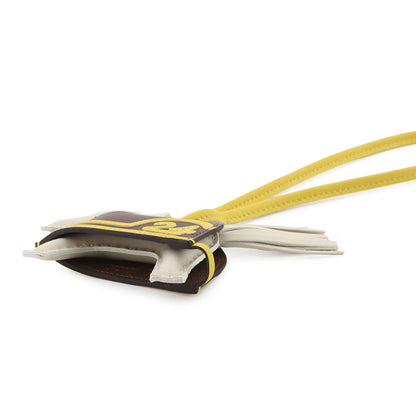 HERMES Rodeo Robeo 24 Craie/Terre/Jaune de Naples Lambskin Swift Leather Size PM