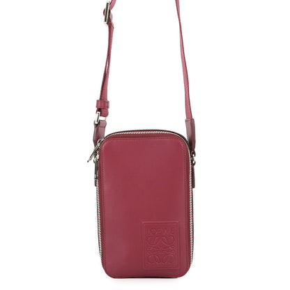 LOEWE Vertical crossbody pocket CrimsonC565S59X01 1048 Satin Calf Leather
