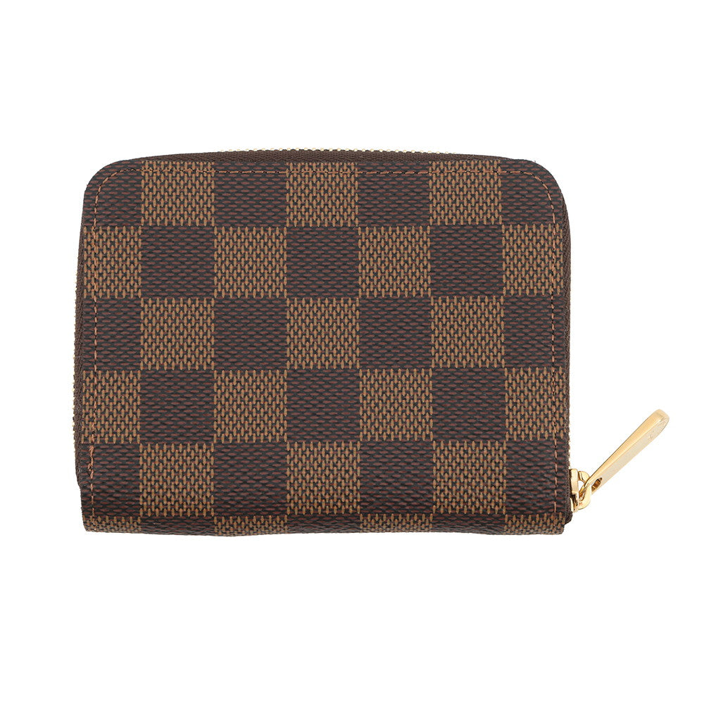 LOUIS VUITTON Zippy Coin Purse BrownN63070 Damier Ebene Canvas