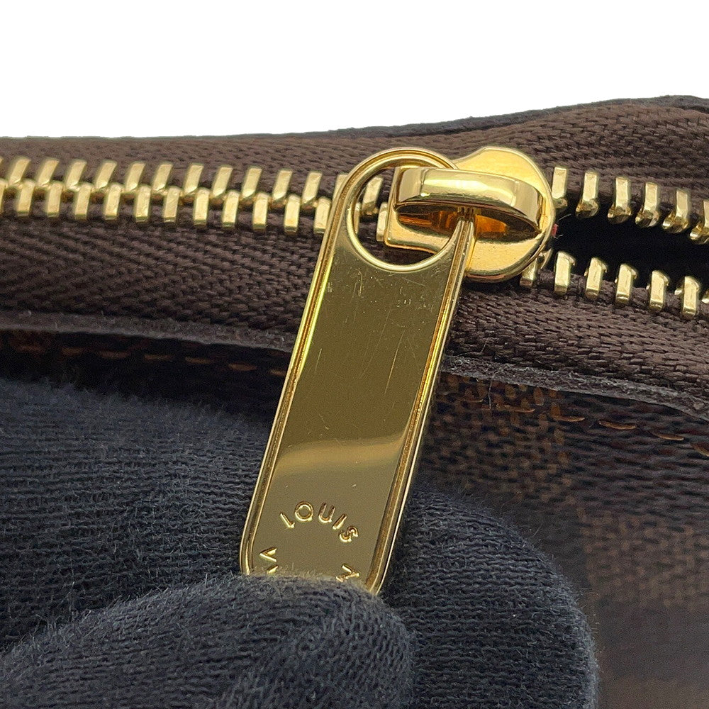 LOUIS VUITTON Zippy Coin Purse BrownN63070 Damier Ebene Canvas