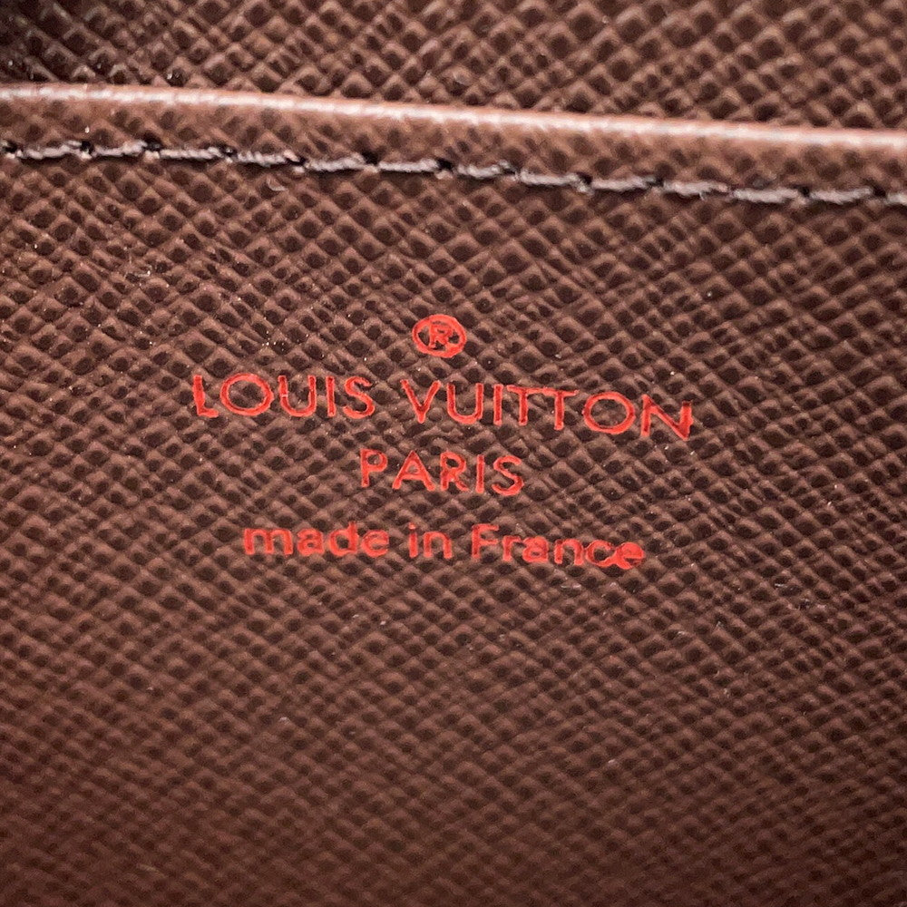 LOUIS VUITTON Zippy Coin Purse BrownN63070 Damier Ebene Canvas