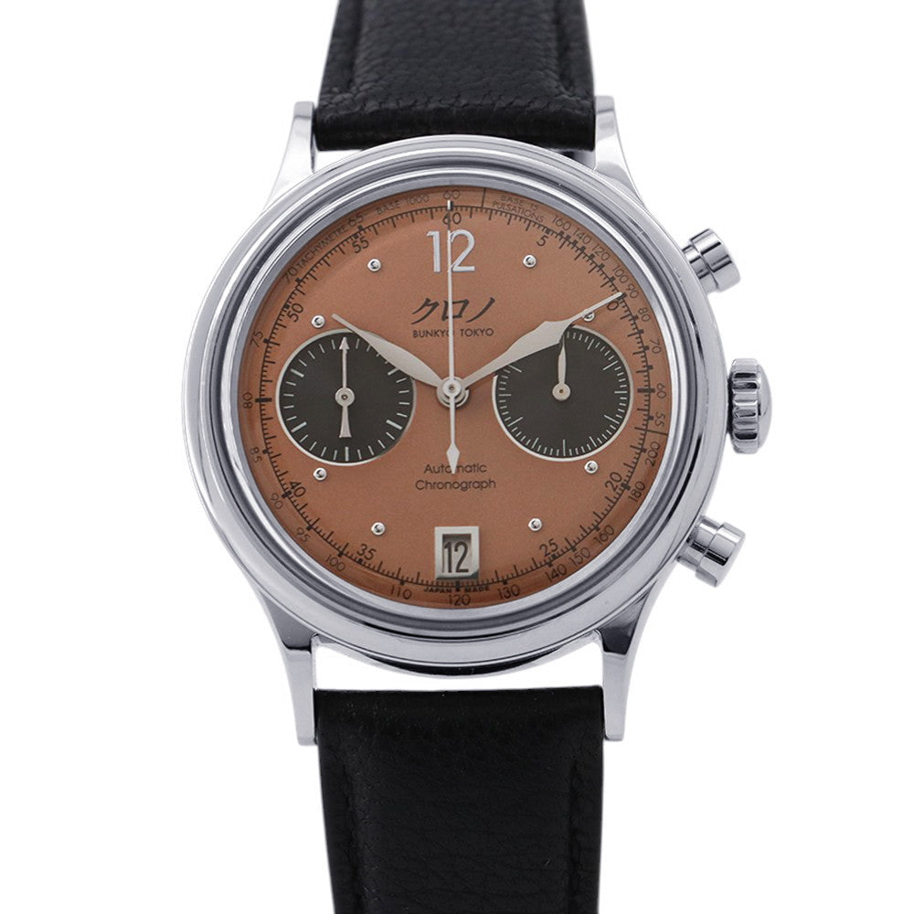 Chrono Bunkyo Tokyo Chrono Tokyo Chronograph1 Mark 2 W38mm Stainless Steel salmon pink DialCB012U
