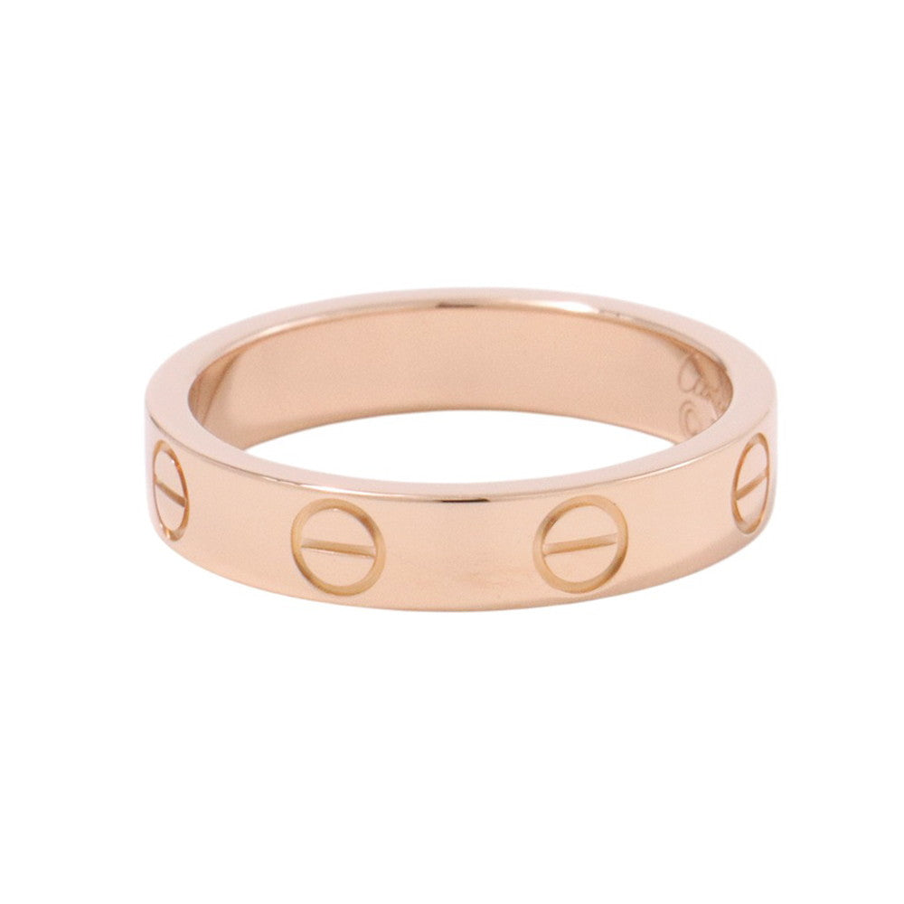 CARTIER Mini Love Ring Size Small/48/#8B4085200 18K Pink Gold