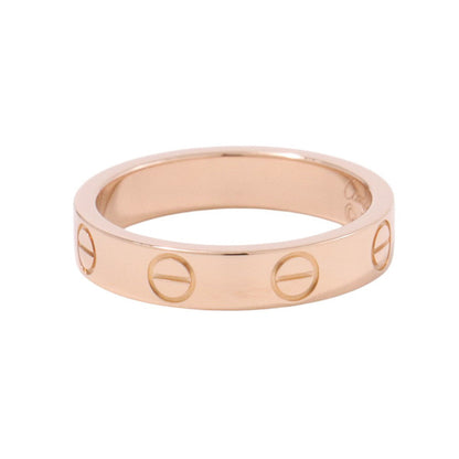 CARTIER Mini Love Ring Size Small/48/#8B4085200 18K Pink Gold
