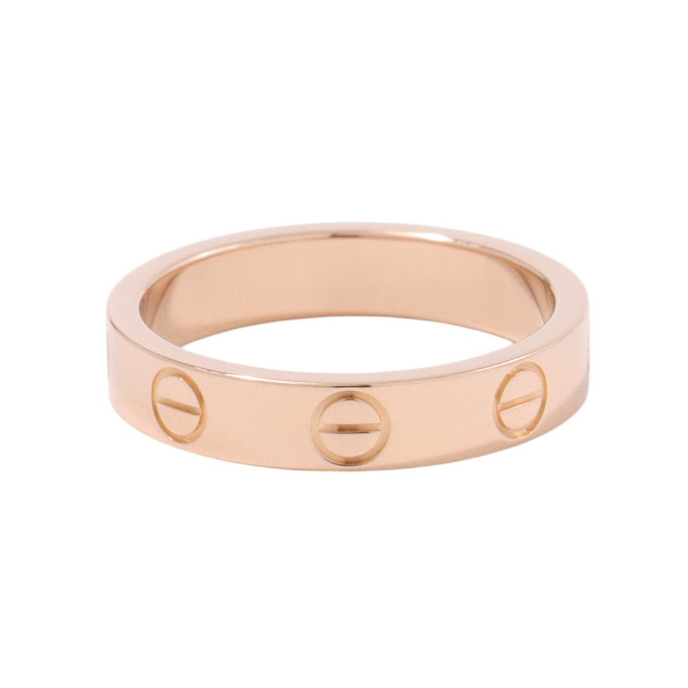 CARTIER Mini Love Ring Size Small/48/#8B4085200 18K Pink Gold