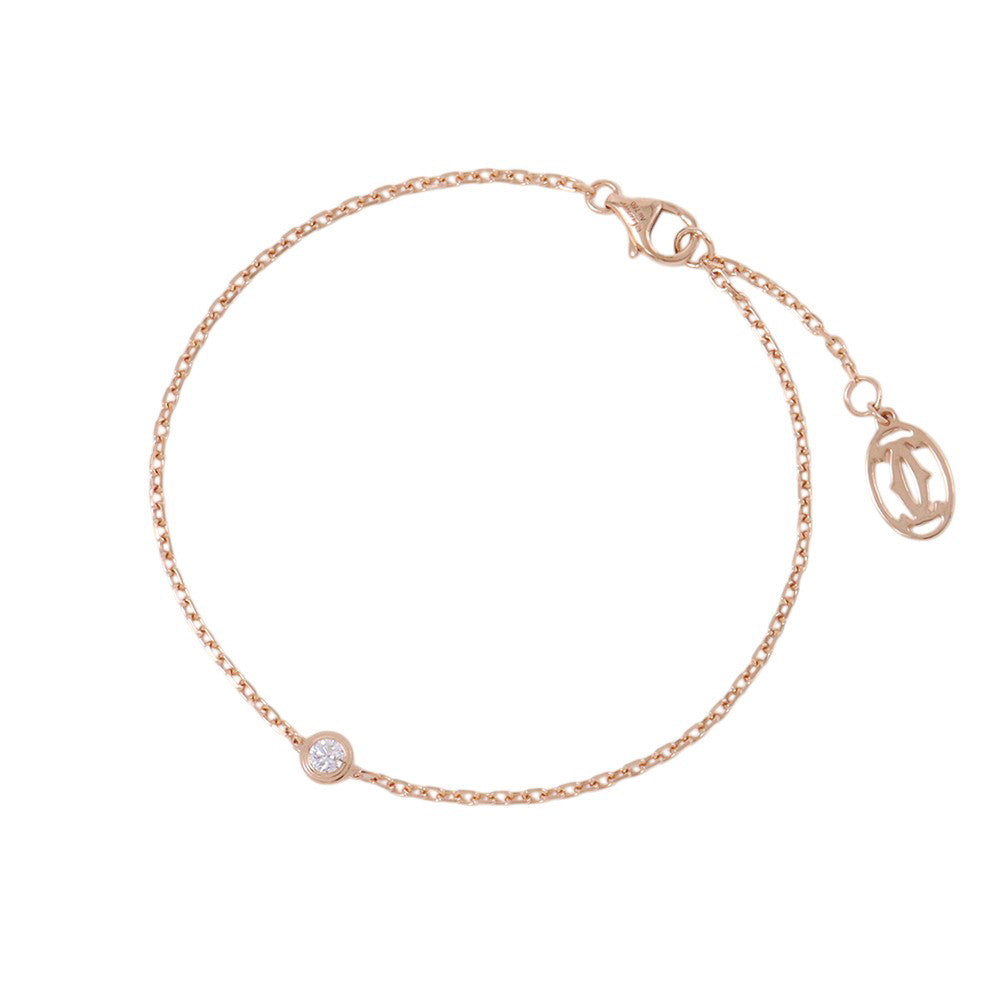 CARTIER Damour Bracelet Size SMB6040300 18K Pink Gold