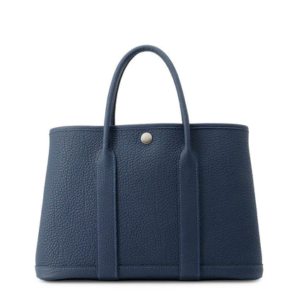 HERMES Garden Party Blue de Prusse Negonda Leather Size TPM