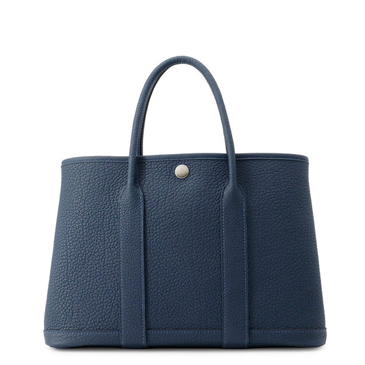 HERMES Garden Party Blue de Prusse Negonda Leather Size TPM