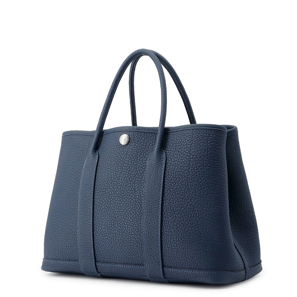 HERMES Garden Party Blue de Prusse Negonda Leather Size TPM