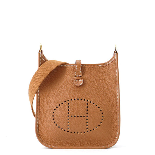 HERMES Evelyne Long Gold Taurillon Clemence Size TPM