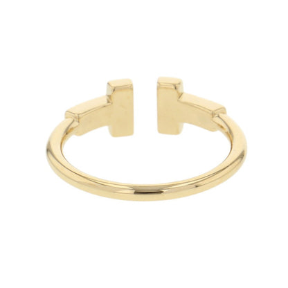 TIFFANY&Co. T Wire Diamond Ring Size Approximately No. 960147091 18K Yellow Gold