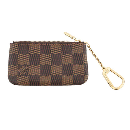 LOUIS VUITTON Card Key Case Pochette Cles BrownN62658 Damier Ebene Canvas