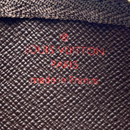 LOUIS VUITTON Card Key Case Pochette Cles BrownN62658 Damier Ebene Canvas