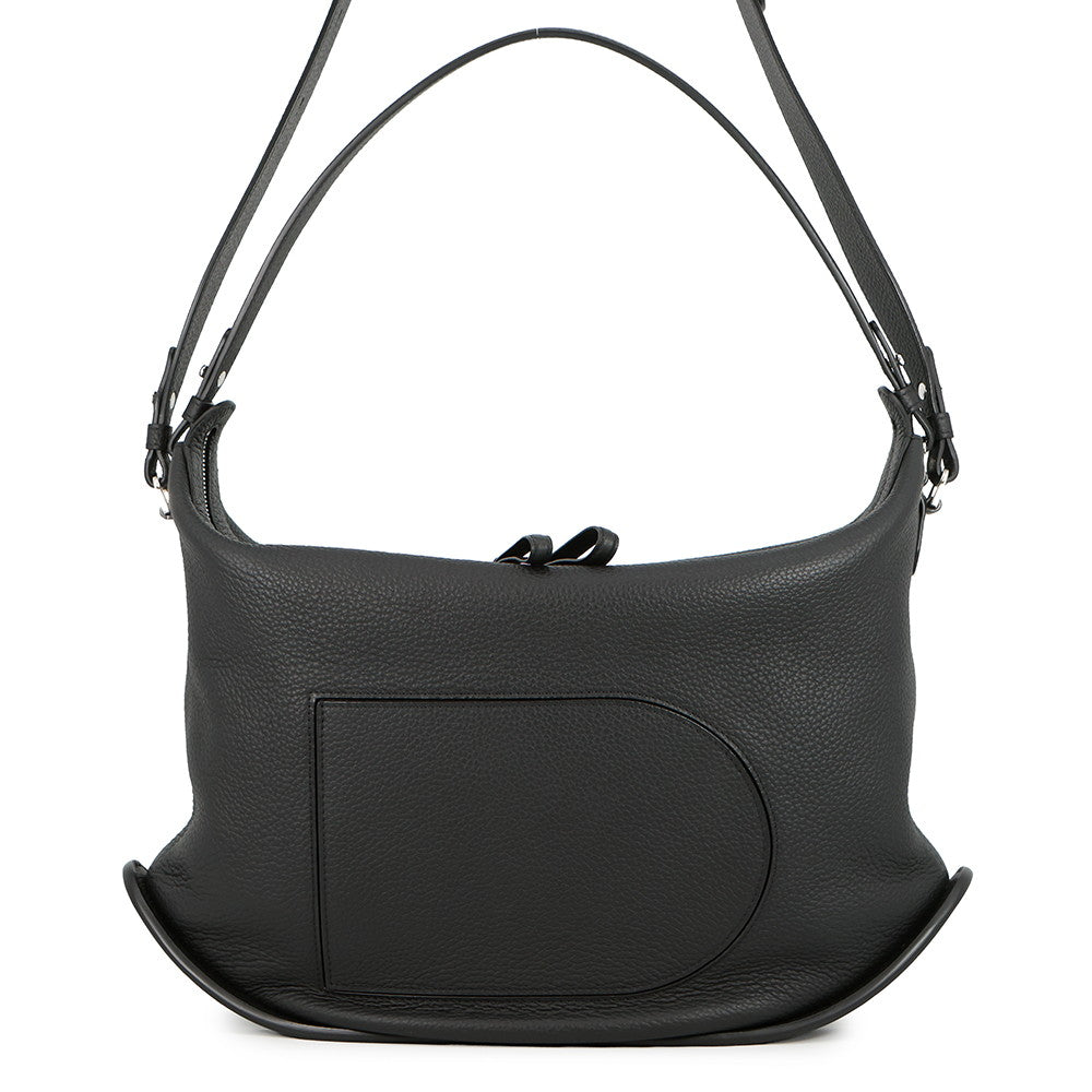 Delvaux Bread Swing Shoulder Bag BlackAA0694AQY099ZPA Soft Grain Leather Size XL
