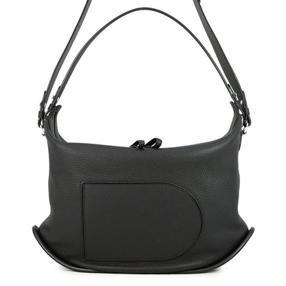 Delvaux Bread Swing Shoulder Bag BlackAA0694AQY099ZPA Soft Grain Leather Size XL