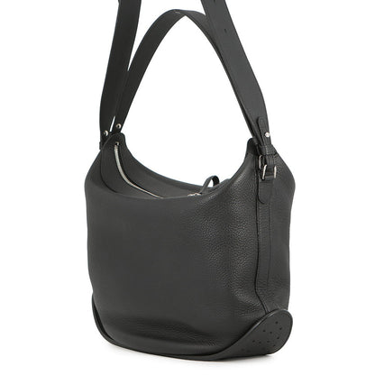 Delvaux Bread Swing Shoulder Bag BlackAA0694AQY099ZPA Soft Grain Leather Size XL