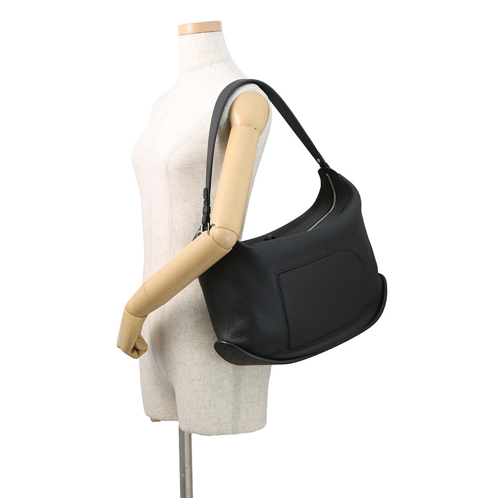 Delvaux Bread Swing Shoulder Bag BlackAA0694AQY099ZPA Soft Grain Leather Size XL