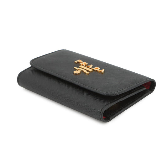 PRADA Multicolor 4-Key Case Black/Hibiscus1PG004_ZLP_F061H Saffiano LeatherLeather