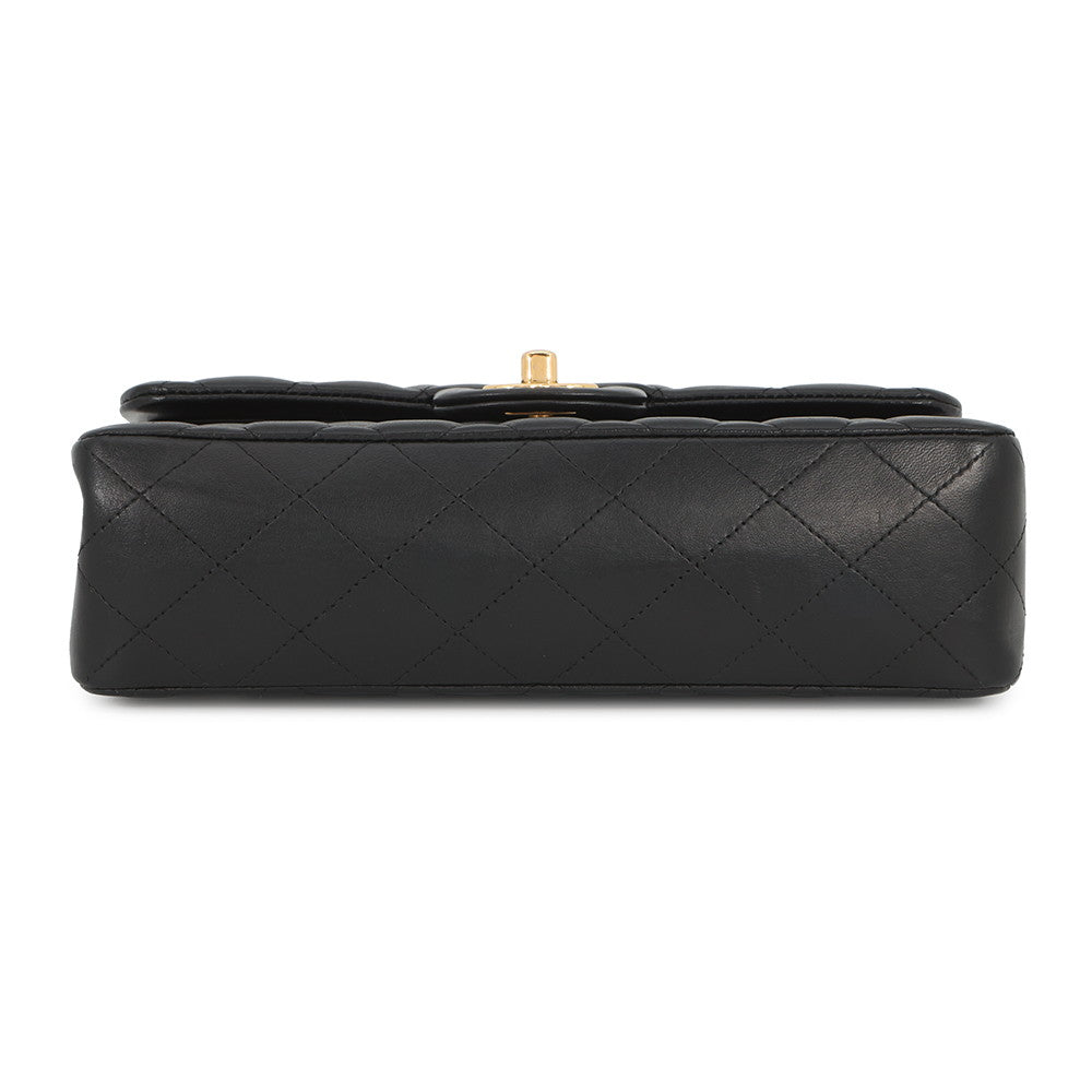 CHANEL Classic Matelasse Double Chain Shoulder Bag BlackA01113-Y01295-94305 Lambskin Size 23