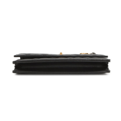 CHANEL 2.55 Icon Chain Wallet BlackA80834 Vintage Calf Leather