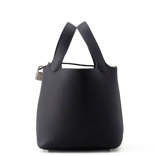 HERMES Picotin Padlock Caban Taurillon Clemence Size PM