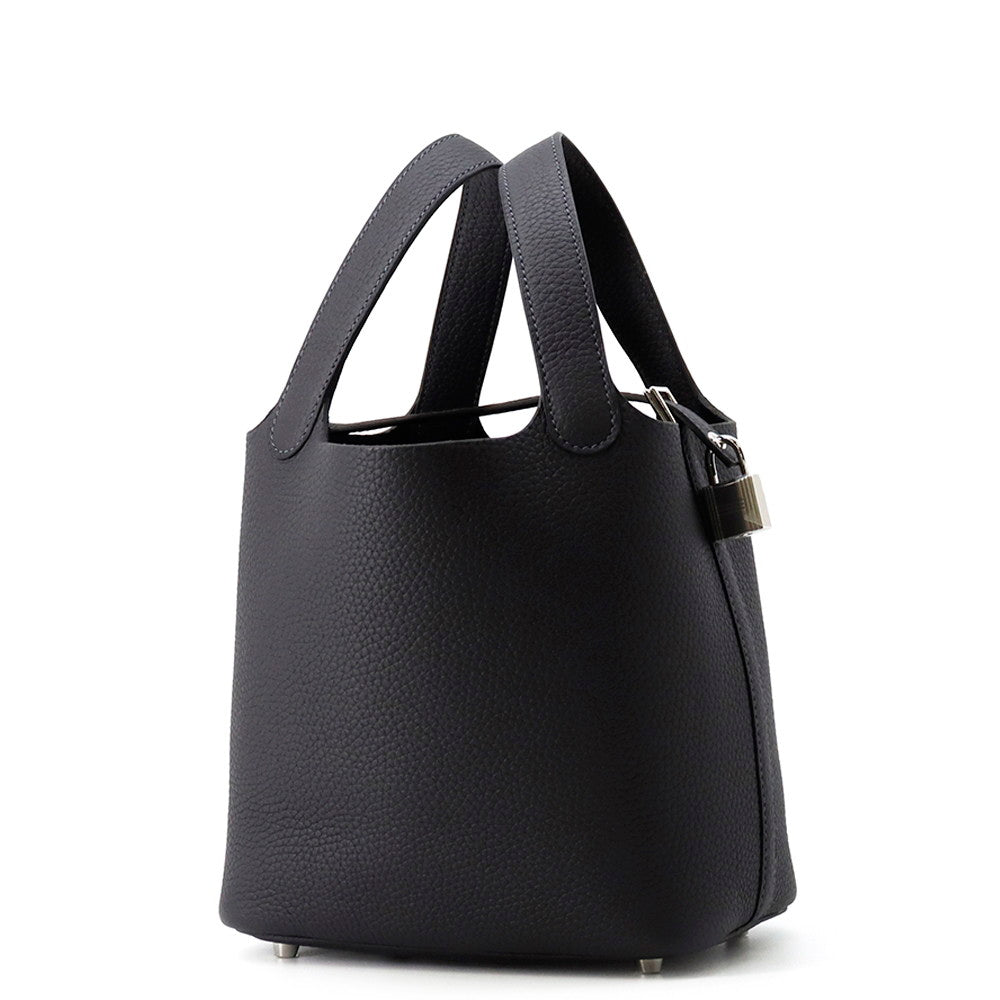 HERMES Picotin Padlock Caban Taurillon Clemence Size PM