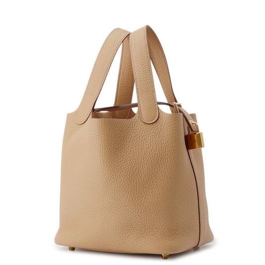 HERMES Picotin Lock Biscuit Taurillon Clemence Size PM